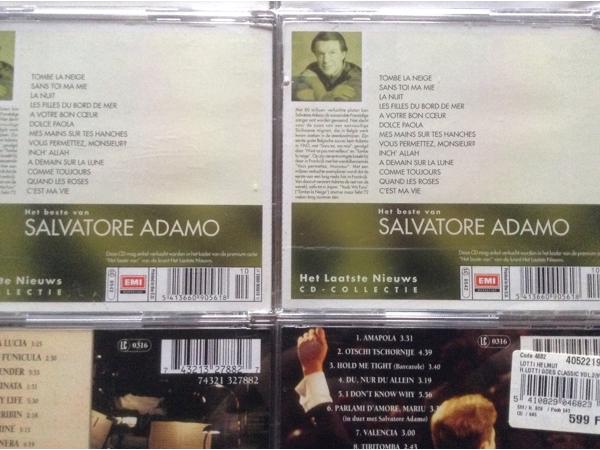 Cd&#x27;s muziek v. bekende zangers i.h.nederlands ,eng.,fr.TOP