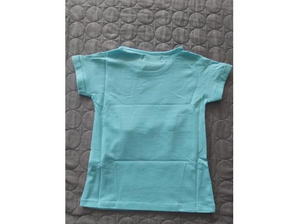 Glo-Story t-shirt flamingo's turquoise 98