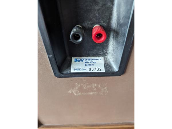 B&amp;W DM110 boxen in goede staat