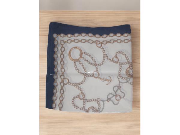 Sjaal Maritiem – Navy 70x70cm