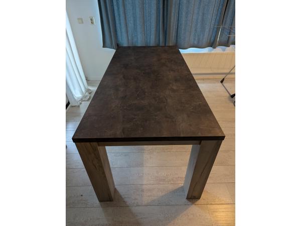 Eettafel 190x90 - Light Grey Eiken/Betonlook