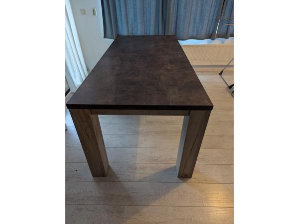 Eettafel 190x90 - Light Grey Eiken/Betonlook