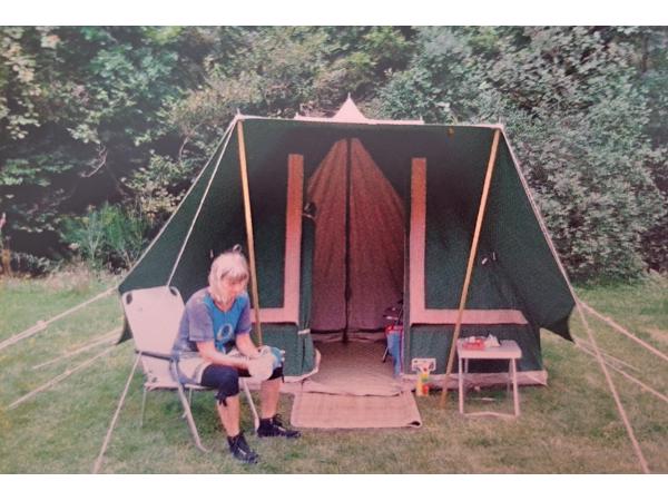 4-persoons tent, groen, katoen