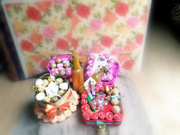 Kunstbloem decoratie cadeau geschenk flowerbox