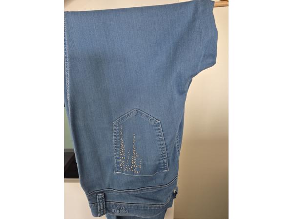 Blauwe broek strets ,maat 46