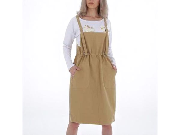 Cashual jurk beige one size