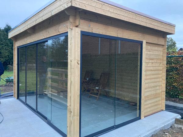 NIEUW Modern houten Blokhut G4434