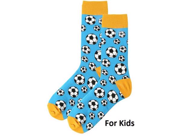 Sokken - print - design - maat 33-38 – voetbal – multicolor