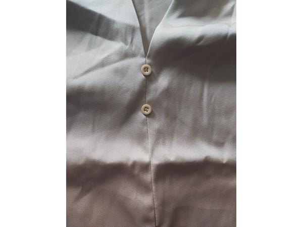 Shein glanzend shirt beige XL