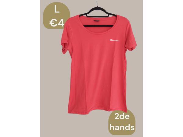 Champion stretchy t-shirt roze L