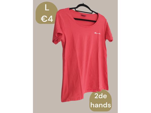 Champion stretchy t-shirt roze L