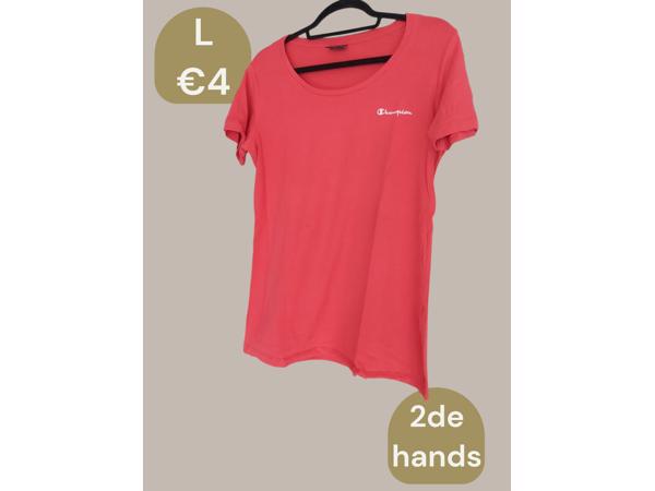 Champion stretchy t-shirt roze L