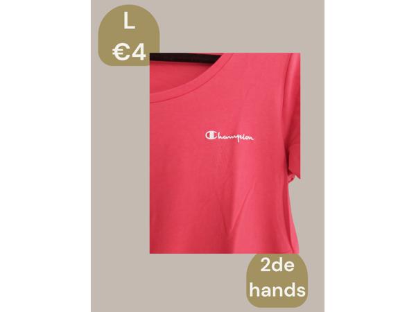 Champion stretchy t-shirt roze L