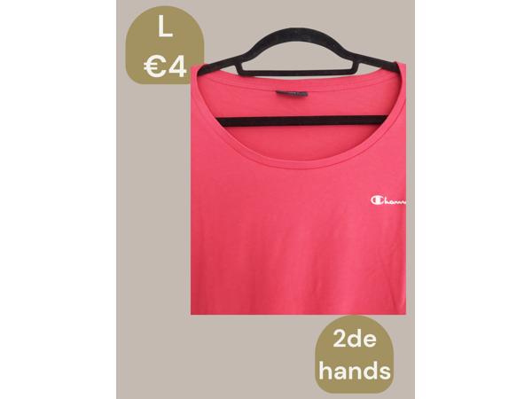 Champion stretchy t-shirt roze L