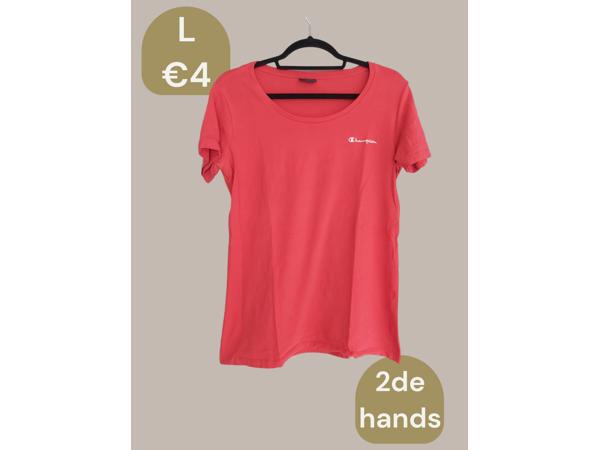 Champion stretchy t-shirt roze L