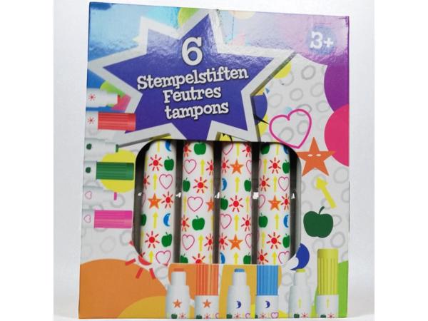 Stempel stiften set 13 Cm 6 Stuks