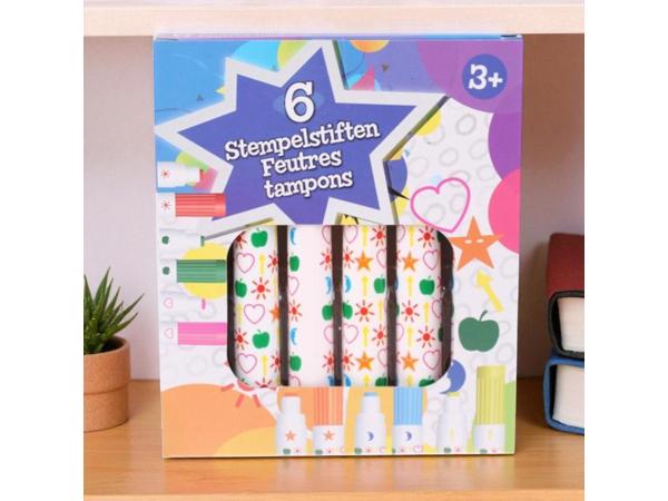 Stempel stiften set 13 Cm 6 Stuks