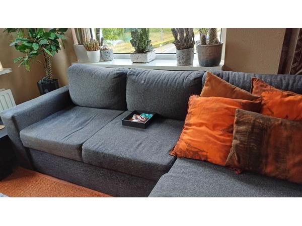 Donkergrijze Hoekbank