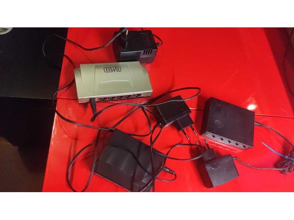 3 X 100MB switches + 100MB kabels