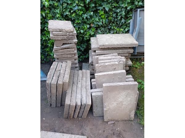 Betontegels 60x40x6 en 30x30x4