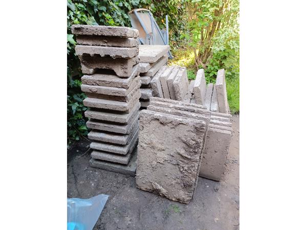 Betontegels 60x40x6 en 30x30x4