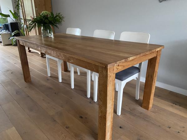 Teakhouten eetkamertafel 200 x 90 cm