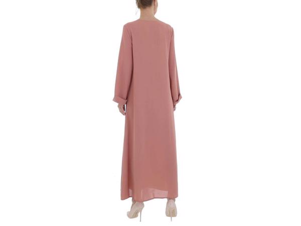 JCL wijde zomer maxi-jurk roze S/36