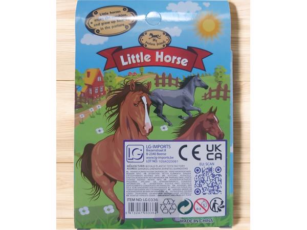 LG Little horse speelpaard zwart grijs bruine haren camoufla