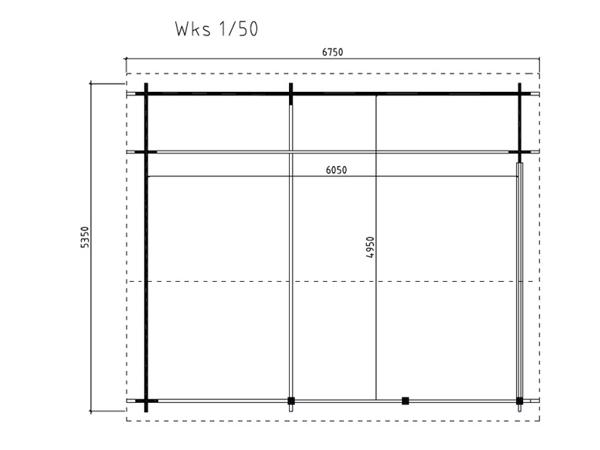 NIEUW Blokhut 50mm: Wolfskap WKS1