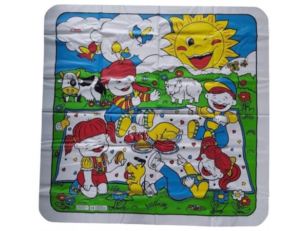Boerderij speelkleed kunsstof 90x90cm