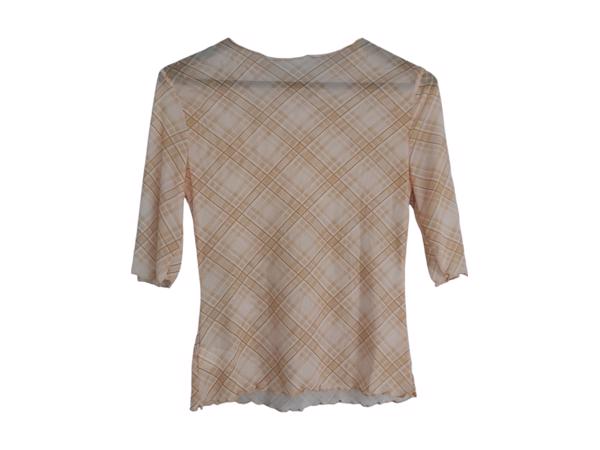 Doorschijnende top beige M