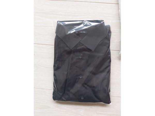 Northwest Slim-Fit Overhemd effen zwart L 41/42