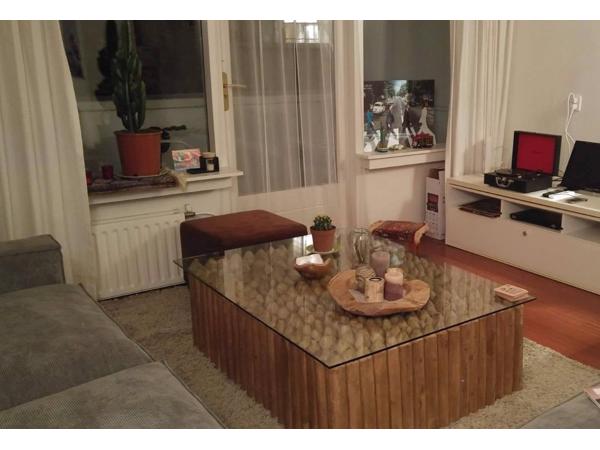 Handgemaakte houten organische salontafel