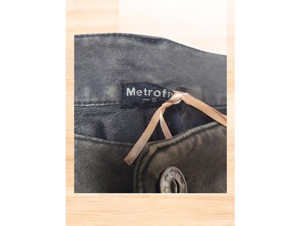 Metrofive zachte skinny broek khaki S/36