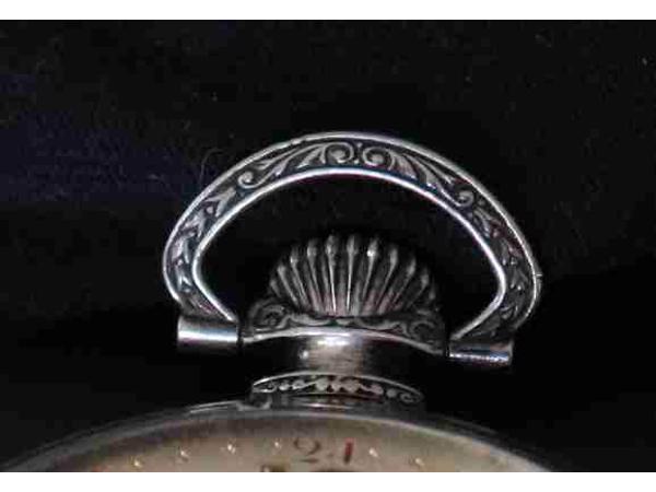 Zilveren ZentRa zakhorloge, met ketting niet werkend