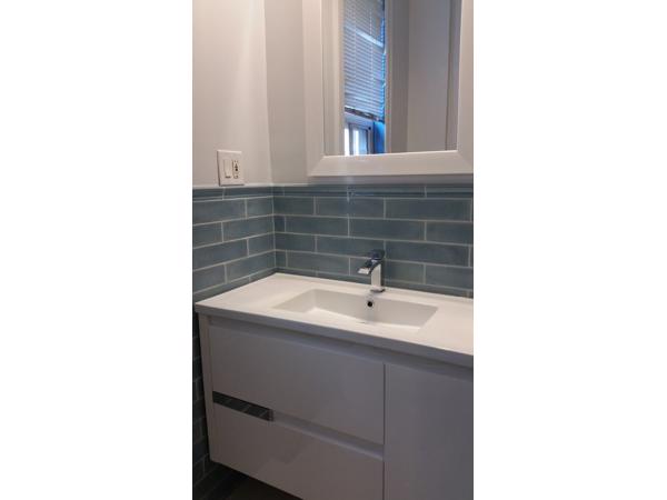 Accent tegel opal sky 7,5x30 cm handvorm tegels wolk blauw