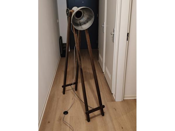 industriéle lamp en leuk mandje