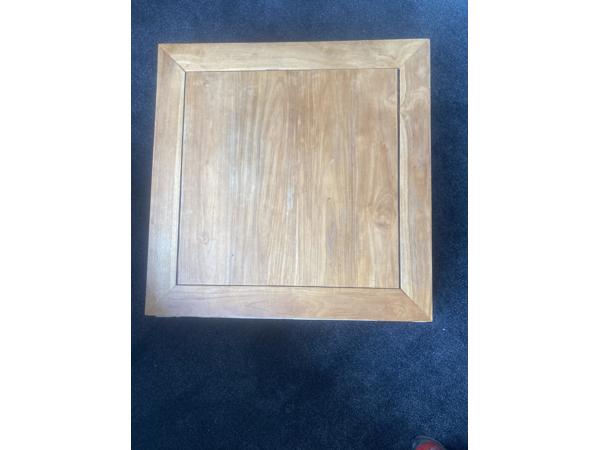 Grote opiumtafel teak/wit