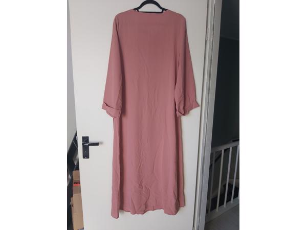 JCL wijde zomer maxi-jurk roze S/36