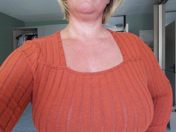 lange jurk oranje XXL