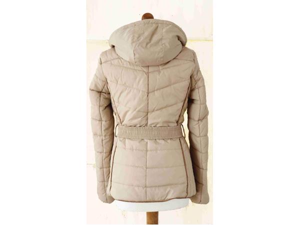 Winterjas met afneembare capuchon, beige, Maat M (nieuw)