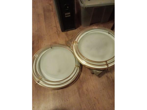 2  vintage Estiluz design Plafonnière's