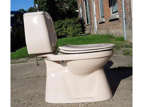 Symptomen merk op eb 70's Camee kleurig SPHINX duoblok toilet, wastafel, planchet in Achthuizen  - Doe-het-zelf, Sanitair en Tegels - Markanda