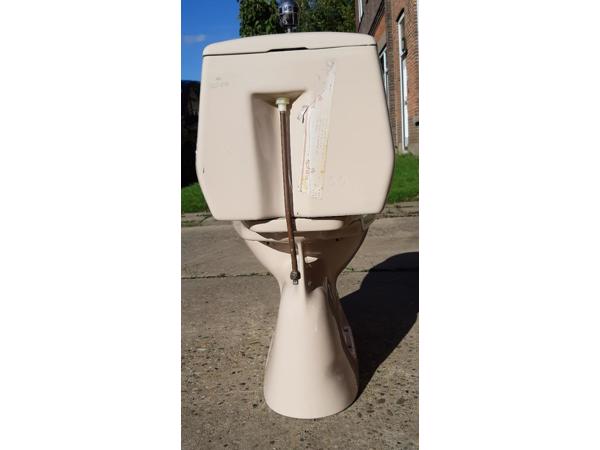 70's Camee kleurig SPHINX duoblok toilet, wastafel, planchet