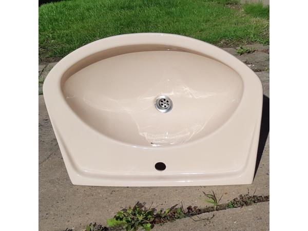 70's Camee kleurig SPHINX duoblok toilet, wastafel, planchet