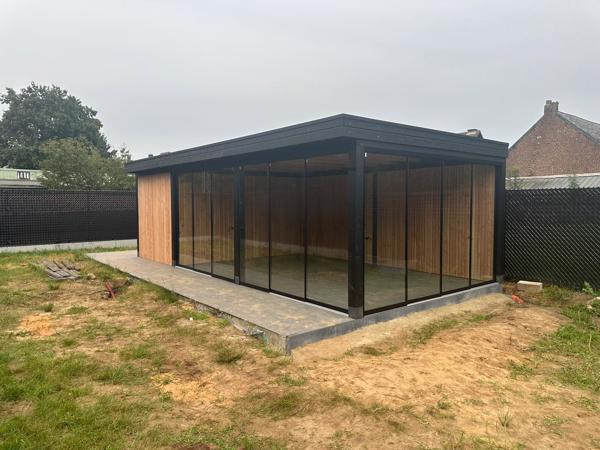 Maatwerk- Douglas houten bijgebouwen, tuinhuisjes