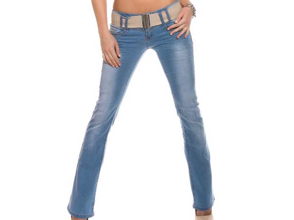 LowCut Jeans, maat 34, 36, 38, 40 of 42, blauw (nieuw)