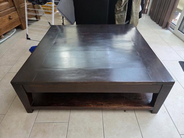 Teakhouten salontafel