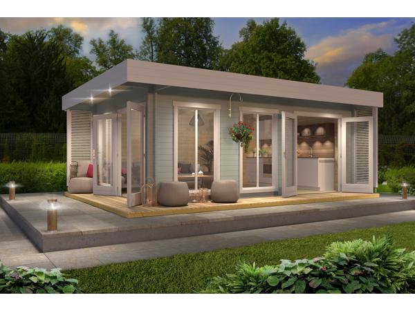 NIEUW Modern hoogwaardige blokhut Dominica ---VERLAAGDE PRIJ