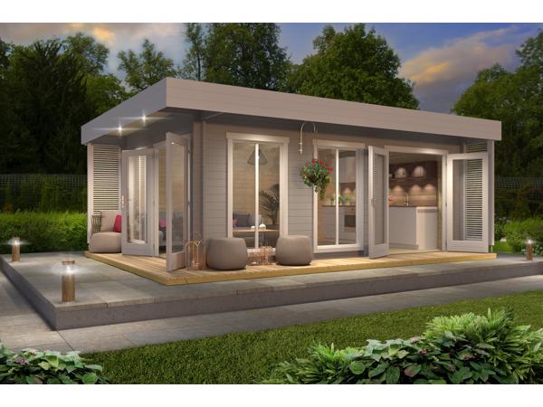 NIEUW Modern hoogwaardige blokhut Dominica ---VERLAAGDE PRIJ